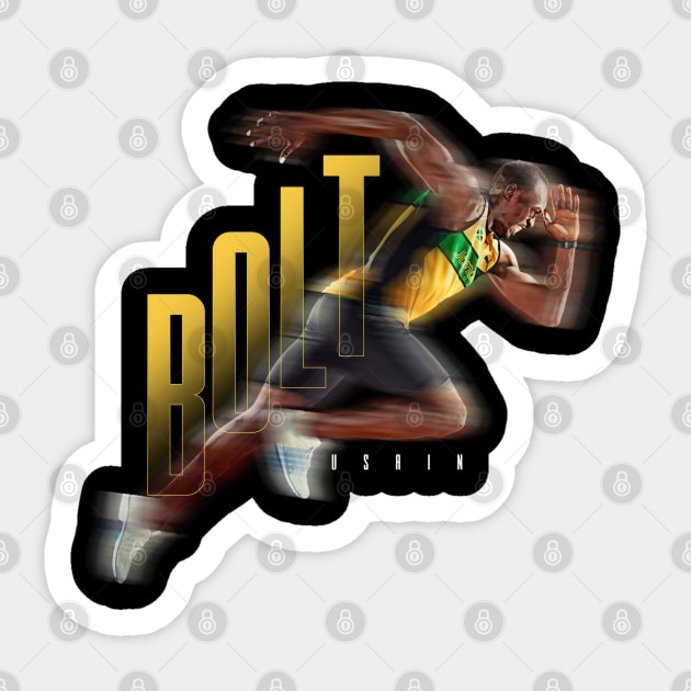 Usain Bolt Sticker by Juantamad